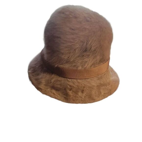 Vintage Kangol Furgora Joanna Rabbit Fur Bucket Hat One Size Made In England - Picture 7 of 7